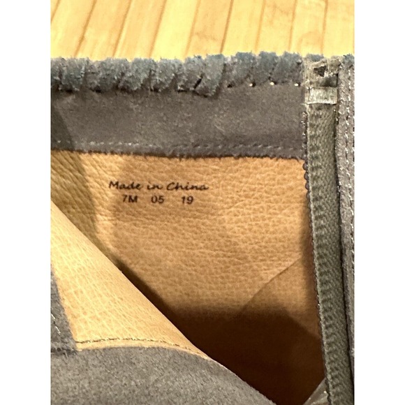 Jack Rogers Gemma Suede Ankle Booties, Gray, Size 7 M Stitched - Picture 9 of 11